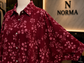 Embroidered Oversized Shirt Dress – Burgundy